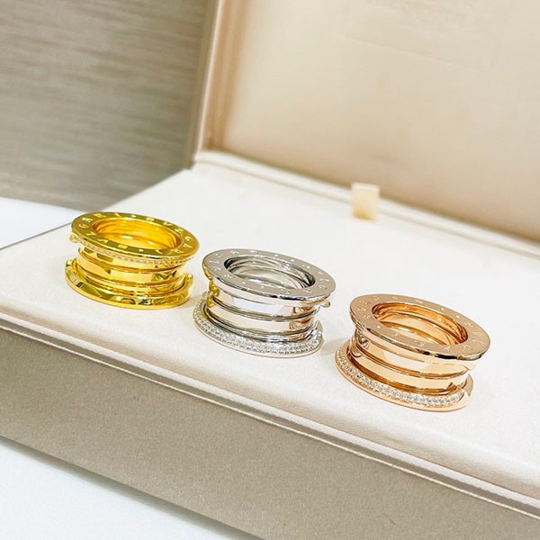 世界中で大人気♪ブルガリ【ビーゼロワン】18K ピンクゴールド リング コピー Buk61054N級品