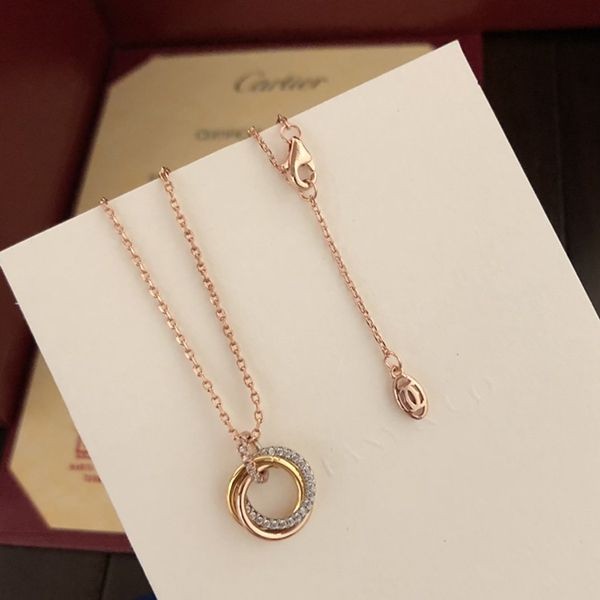 カルティエ TRINITY 偽物ネックレス 18K ダイヤモンド kap60790