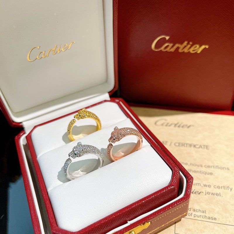 大人気！パンテール ドゥ カルティエ 指輪 偽物 3色 N4765800N級品