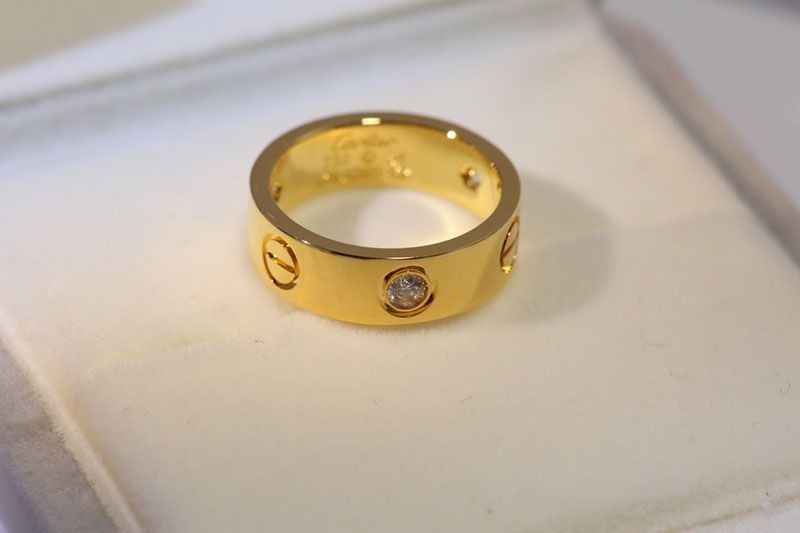 稀少カルティエ LOVE リング コピー、ダイヤモンド3個 3色 kah48775通販