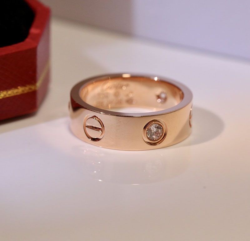 稀少カルティエ LOVE リング コピー、ダイヤモンド3個 3色 kah48775N級品