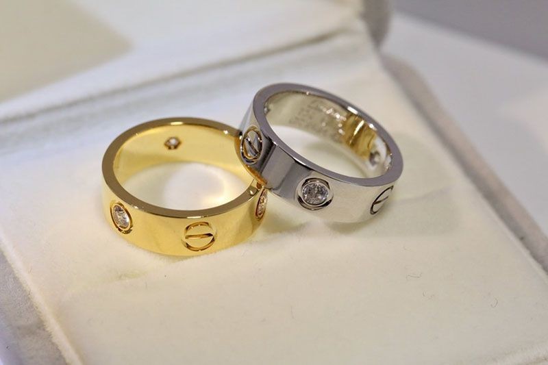 稀少カルティエ LOVE リング コピー、ダイヤモンド3個 3色 kah48775品質保証