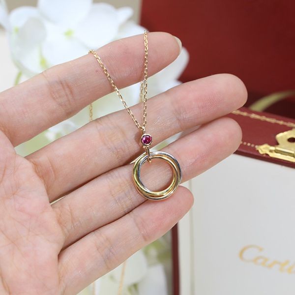 新色☆希少 カルティエ トリニティ ネックレスコピー kak63146代引きを販売