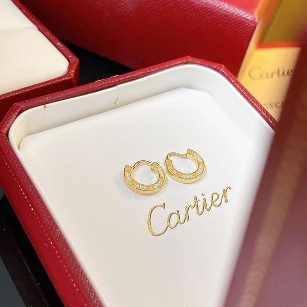 人気No1 カルティエ ピアス 偽物 ラブ ピアス ピンク イエローゴールド kaq23066激安送料無料