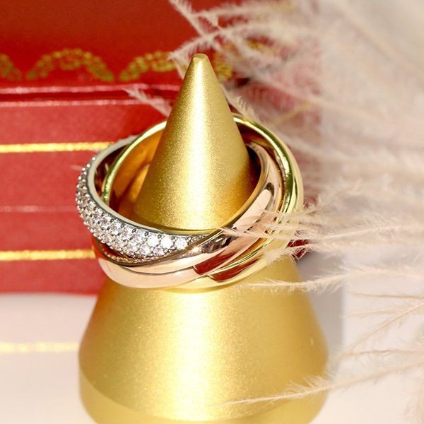 ★日本!!人気！カルティエ 18K リング ダイヤ トリニティリング コピー kar27093N級品