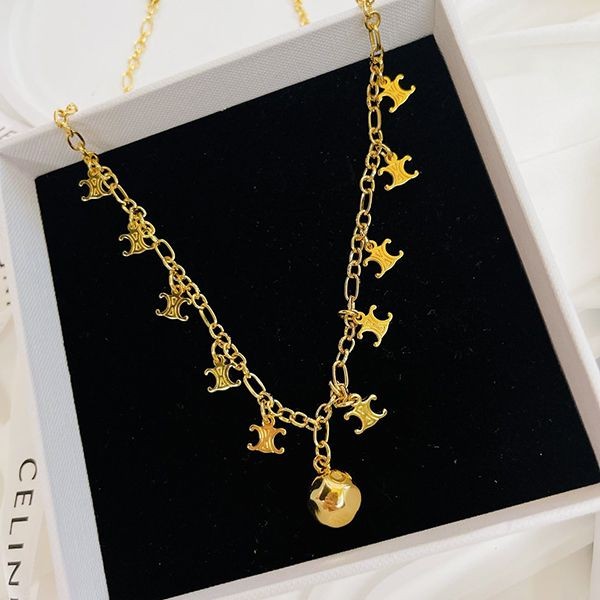 【セリーヌ】トリオンフ コピーサスペンダー ネックレス Ceh67375N級品