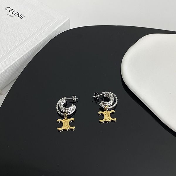 お洒落で可愛い セリーヌ トリオンフ ピアス 偽物 Cex40579通販