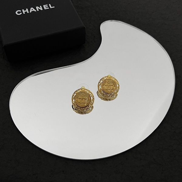 大人気！シャネル ピンク ゴールド丸形 ピアス スーパーコピー sha10696通販