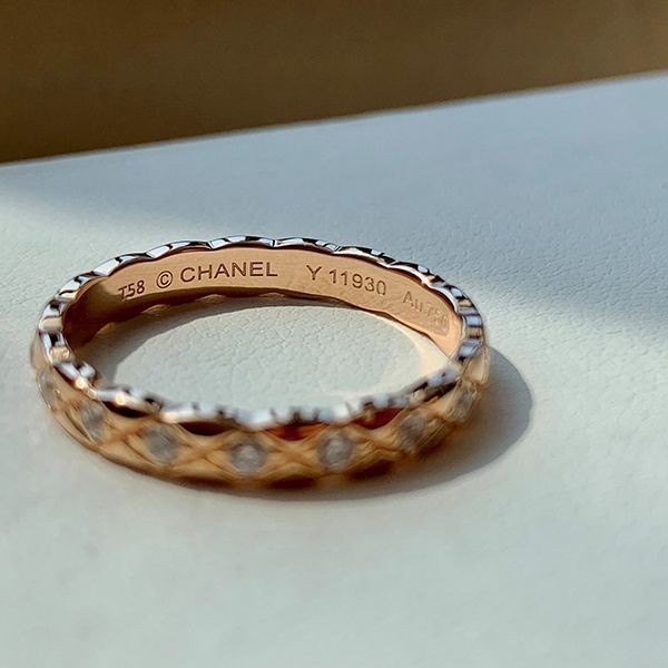 可愛い シャネル リング コピー 18K ゴールド ダイヤモンド付き sht28519激安送料無料