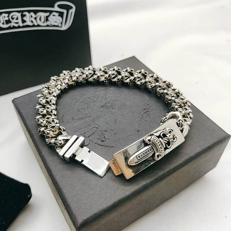 日本未入荷 クロムハーツ コピー ダガー＆ファンシー IDブレス Kud06200