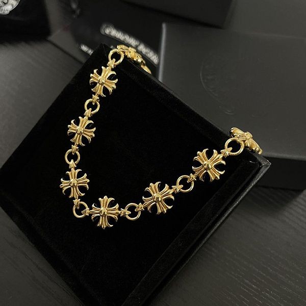 クロムハーツ タイニーE CHブレスレット 12リンク ２２K Kud73394激安送料無料