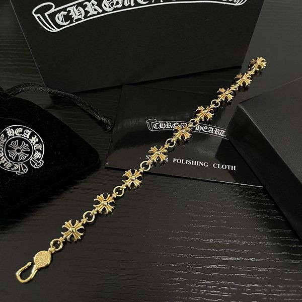 クロムハーツ タイニーE CHブレスレット 12リンク ２２K Kud73394人気