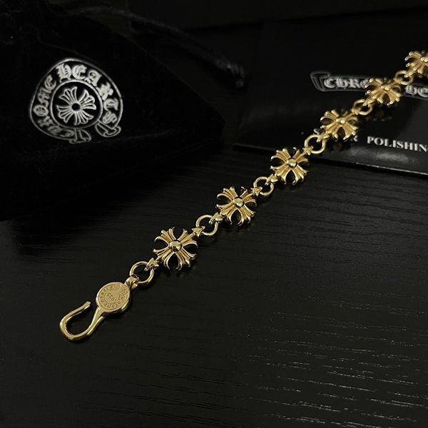 クロムハーツ タイニーE CHブレスレット 12リンク ２２K Kud73394最高級