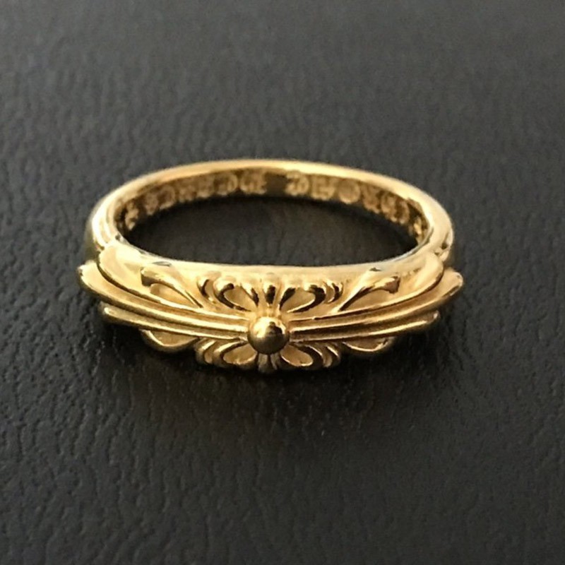 定番クロムハーツ フローラル 22kGold ダイアモンド ゴールド リング コピー 偽物 Kue61439