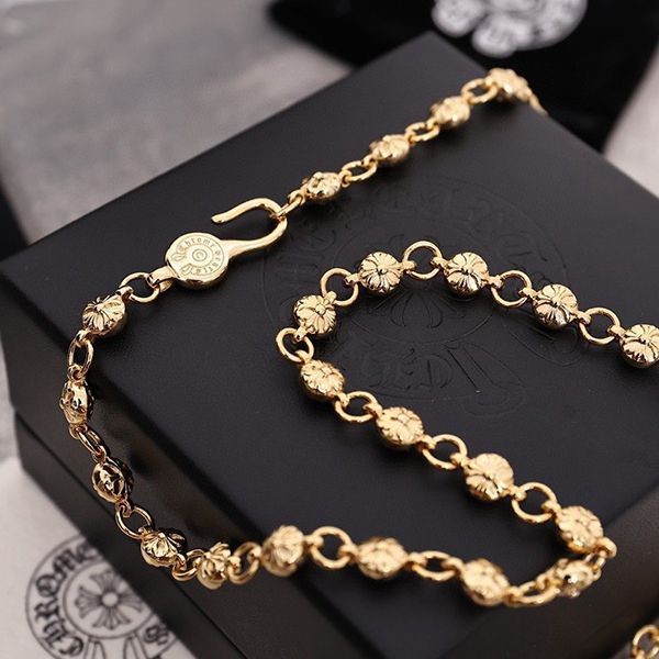 クロムハーツ 22K Gold ペーパーチェーン 偽物 ネックレス Kui84681激安送料無料