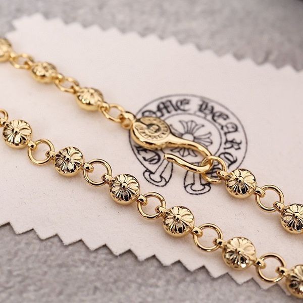 クロムハーツ 22K Gold ペーパーチェーン 偽物 ネックレス Kui84681高い品質