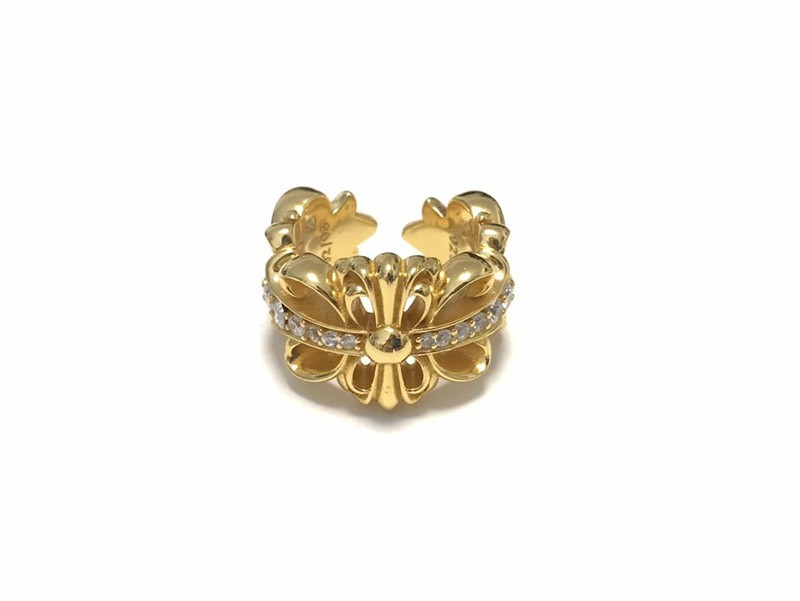 クロムハーツ フローラル 22kGold ダイアモンド ゴールド リング コピー Kul99750通販