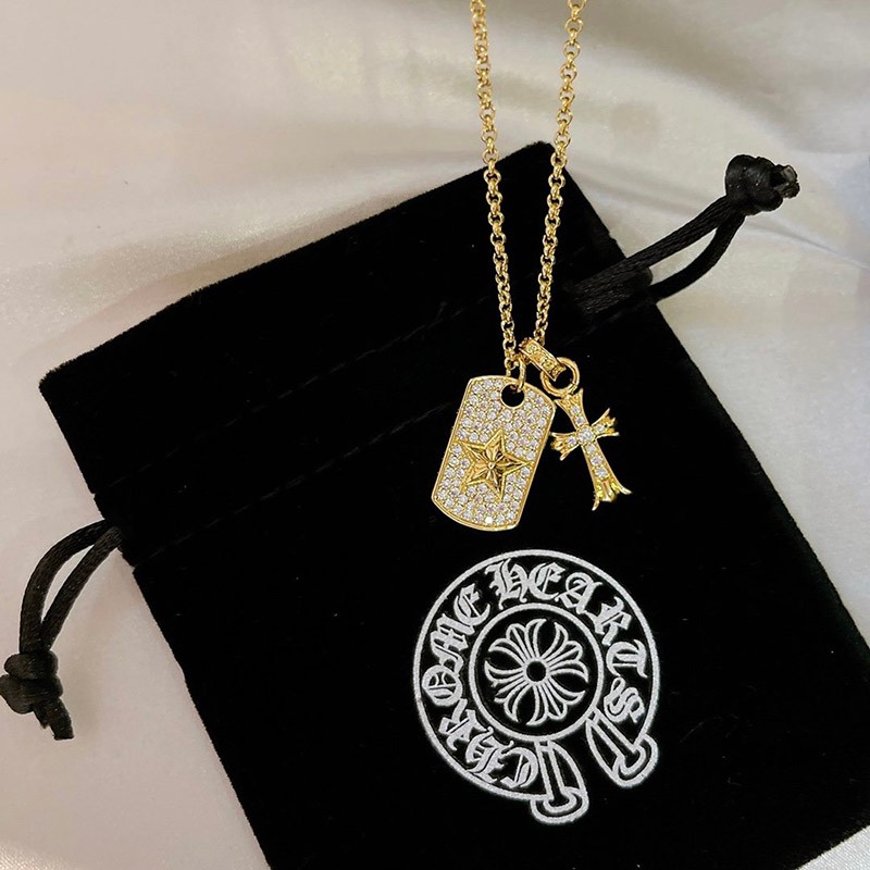争奪戦 【クロムハーツ ネックレス コピー】CHクロス 22K セーフティピン ゴールド Kun81184代引きを販売