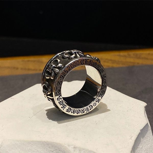 追跡付 クロムハーツ BSフレア FLEUR SPINNER RING スピナー リング Kus11776激安送料無料