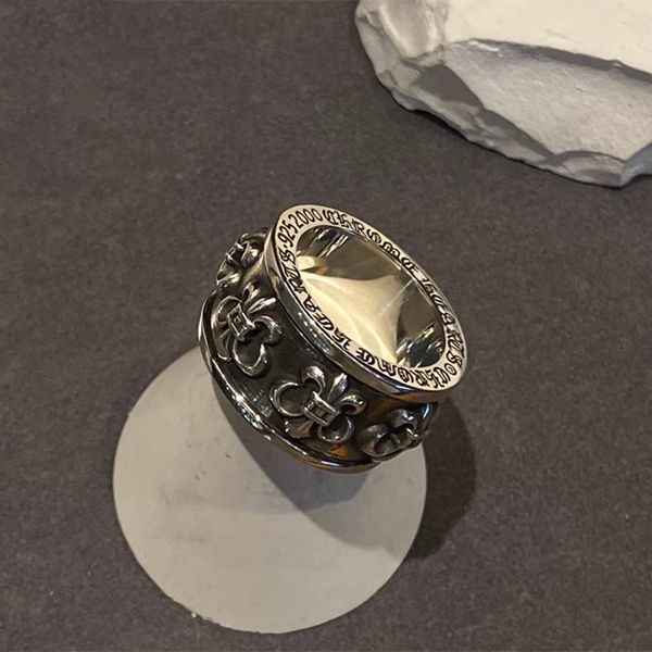 追跡付 クロムハーツ BSフレア FLEUR SPINNER RING スピナー リング Kus11776人気