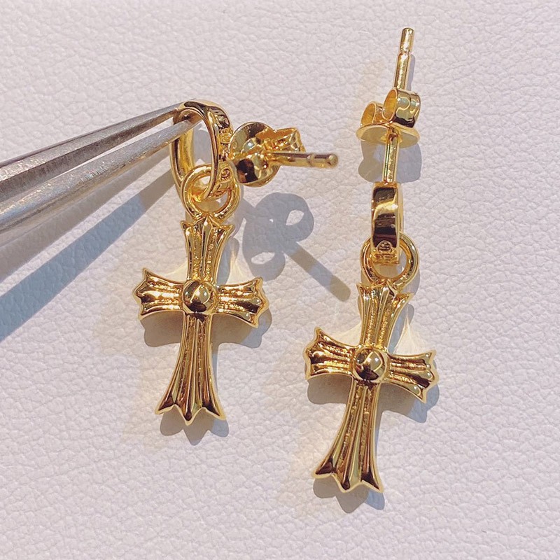 【限定カラー】クロムハーツ ピアス コピー インボイス BABYFAT 22k ダイア ゴールド Kux60897最高級