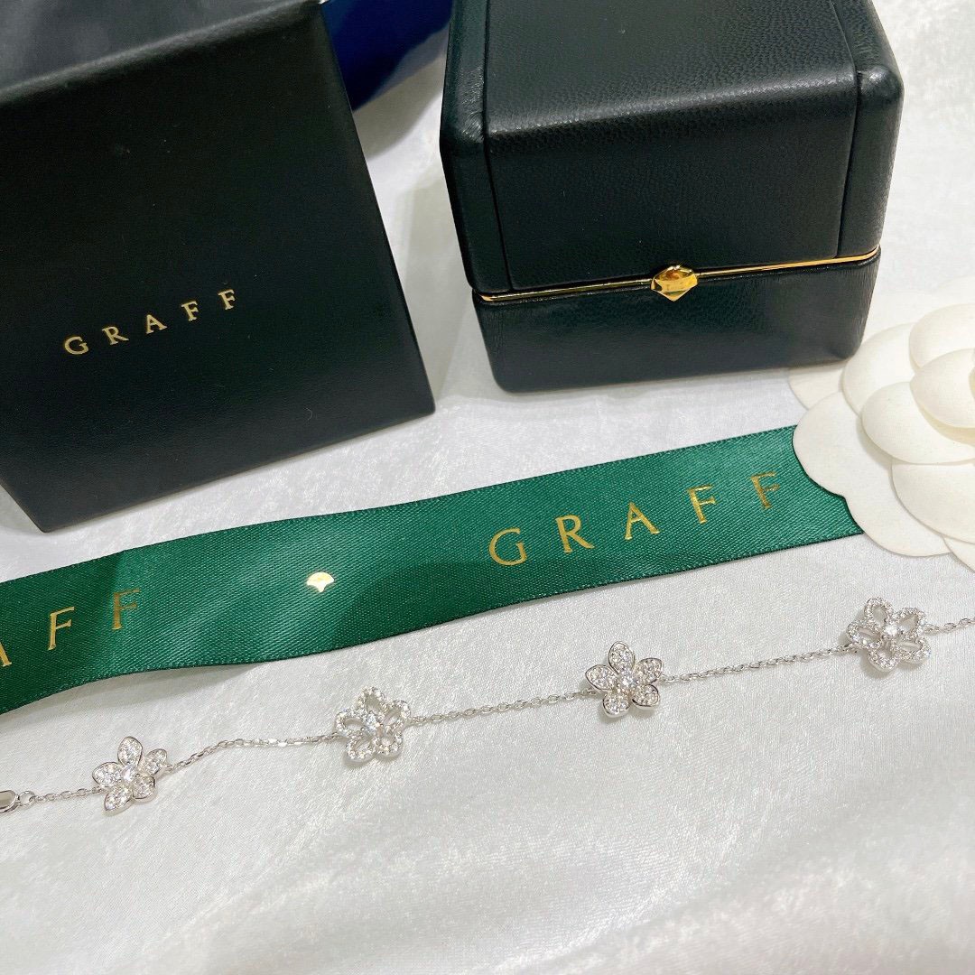 定番 グラフ GRAFF ワイルドフラワー パヴェダイヤモンド ブレスレット コピー RGB515N級品