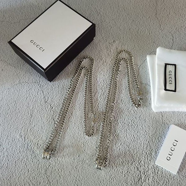 日本未入荷『グッチ』アイコントワール ネックレス ホワイトゴールド 偽物 gua84144激安送料無料
