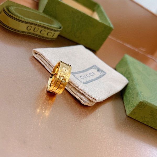 100%実物写真！グッチ 18K GGモチーフ 偽物 アイコン リング gud39511激安送料無料
