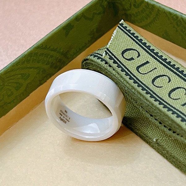 大人気!グッチ リング コピー アイコン ホワイトジルコニア guj19007人気