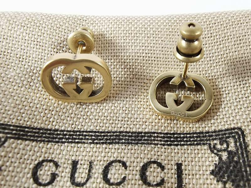 《大人気》グッチ 18k イエローゴールド Interlocking G ピアス コピー guq61214通販