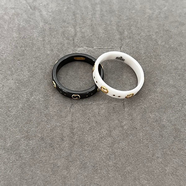 大人気!グッチ アイコン 18K コランダム リング コピー 2色 guw05213高い品質