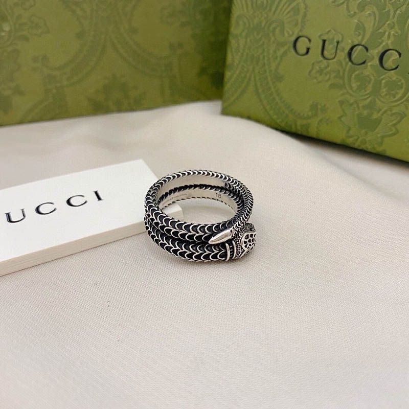 稀少 グッチ Garden silver snake スネーク リング 偽物 guy49069高い品質