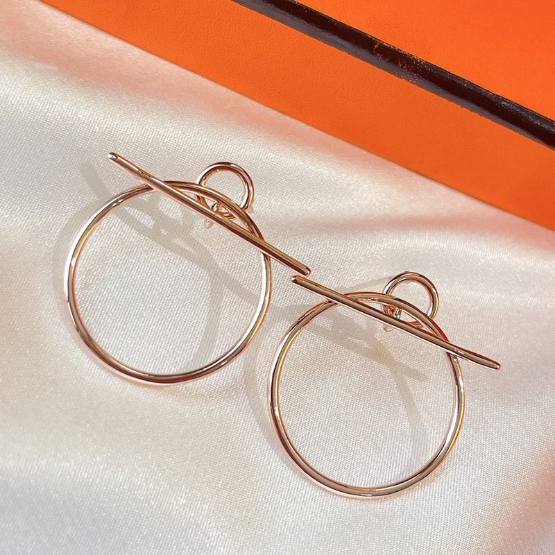 【日本未発売】【エルメス】ループピアス スーパーコピー PM ピンクゴールド ert97244最高級