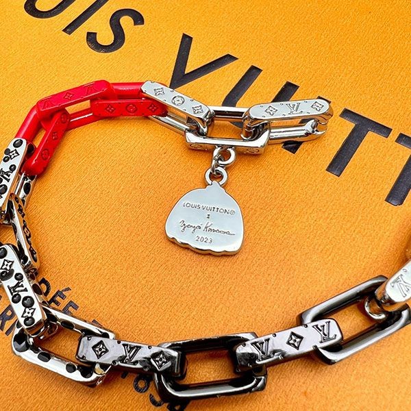 ルイヴィトン LV × 草間彌生 ブラスレモノグラム チェーン M0976M最高級