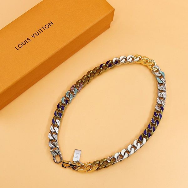 ブラスレ・チェーンリンクス パッチーズ ストラス ルイヴィトン ネックレス 偽物 イニシャル vur83963激安送料無料