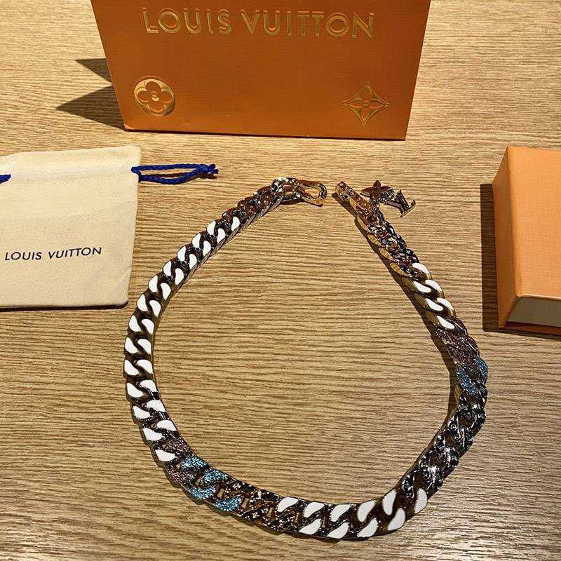 超希少！ルイヴィトン コピー コリエ・チェーンリンクス パッチーズ ストラス ネックレス vux38192通販