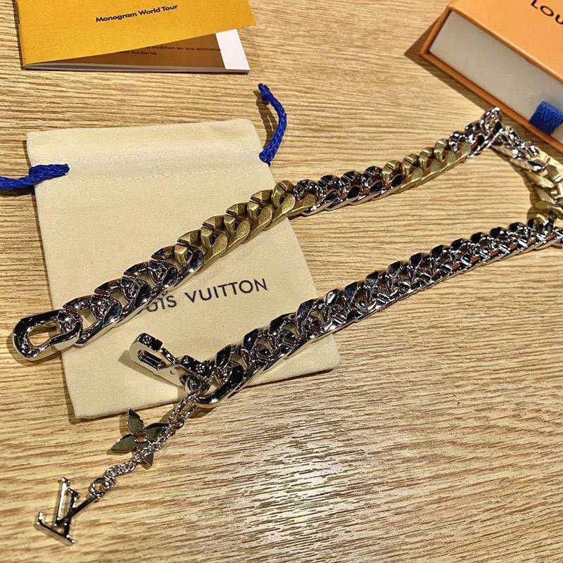 ★日本!!人気！ルイヴィトン コリエ・チェーンリンクス コピー パッチーズ ストラス ネックレス vuy47807N級品