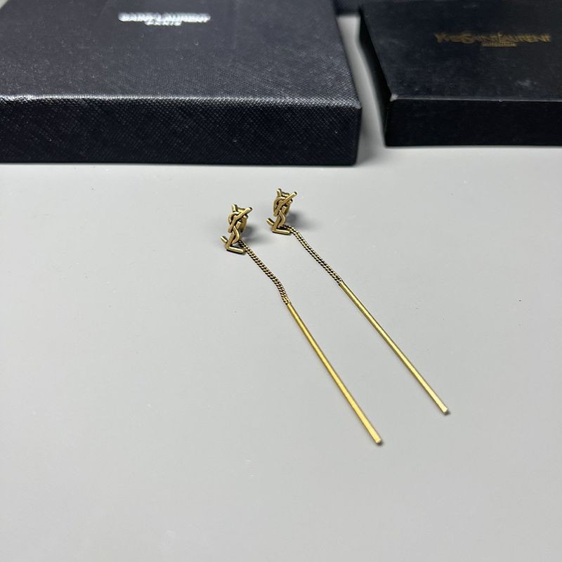 国内発送サンローラン YSLスレッダー オピウム ロゴ ピアス コピー Saa25670人気