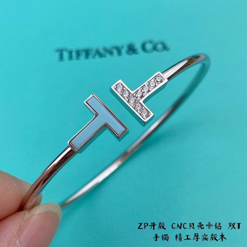 日本未入荷 ティファニー T ダイヤモンド コピー ワイヤーブレスレット Tig30895激安送料無料