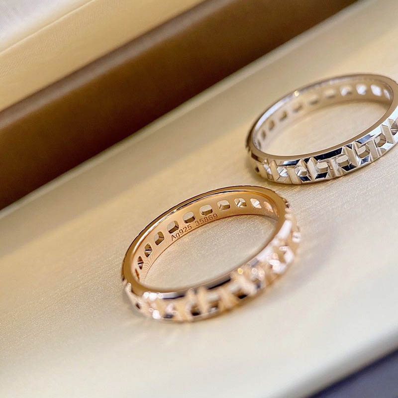 超希少！ティファニー T トゥルー ナローリング 偽物 18K 3.5mm Tio14229品質保証