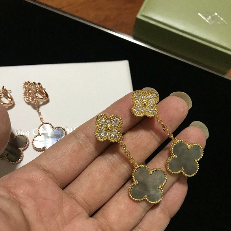 希少色 ヴァンクリーフ&アーペル マジック偽物 アルハンブラ イヤリング/ピアス 2 vac09437激安送料無料