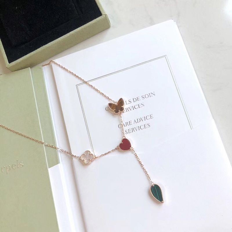 送料込 ヴァンクリーフ&アーペル コピー＊ラッキー アルハンブラ ロングネックレス VCARD80100最高級