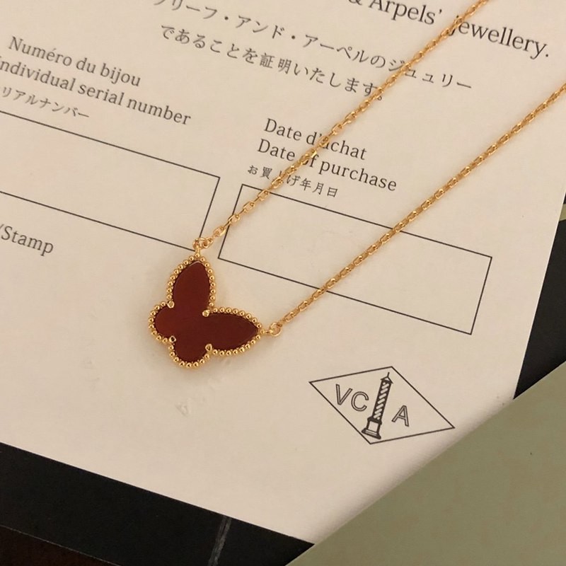 21AW新作 ヴァン クリーフアンドアーペル コピー アルハンブラ パピヨンペンダント vam42606高い品質