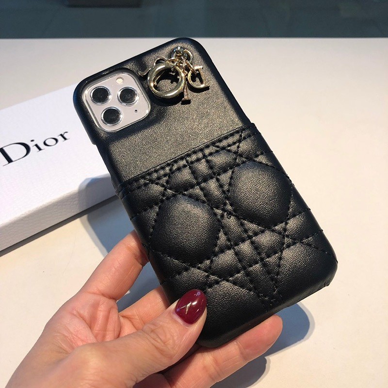 春もの新作 ディオール チャーム＆カードスロット付き iPhoneケース偽物 dei87919通販