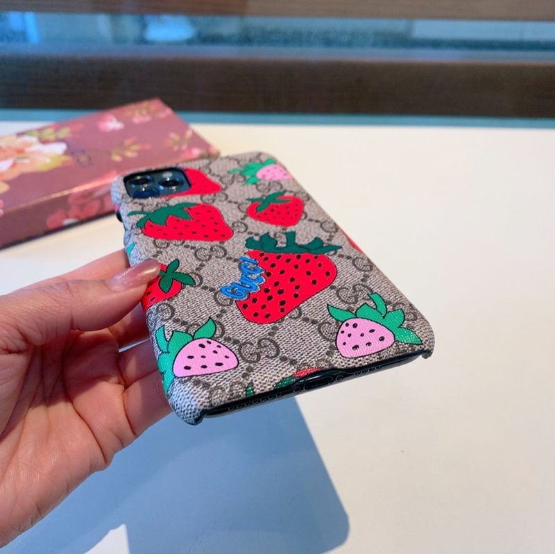 定番グッチ いちご ケース 偽物 ストロベリー iPhone GG スプリーム gui02066激安送料無料