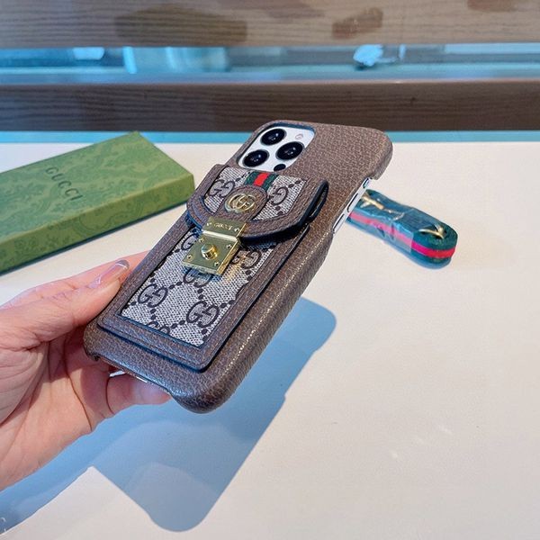 希少色 グッチ★iPhoneストラップ付き スマホケース 偽物 guu27883人気