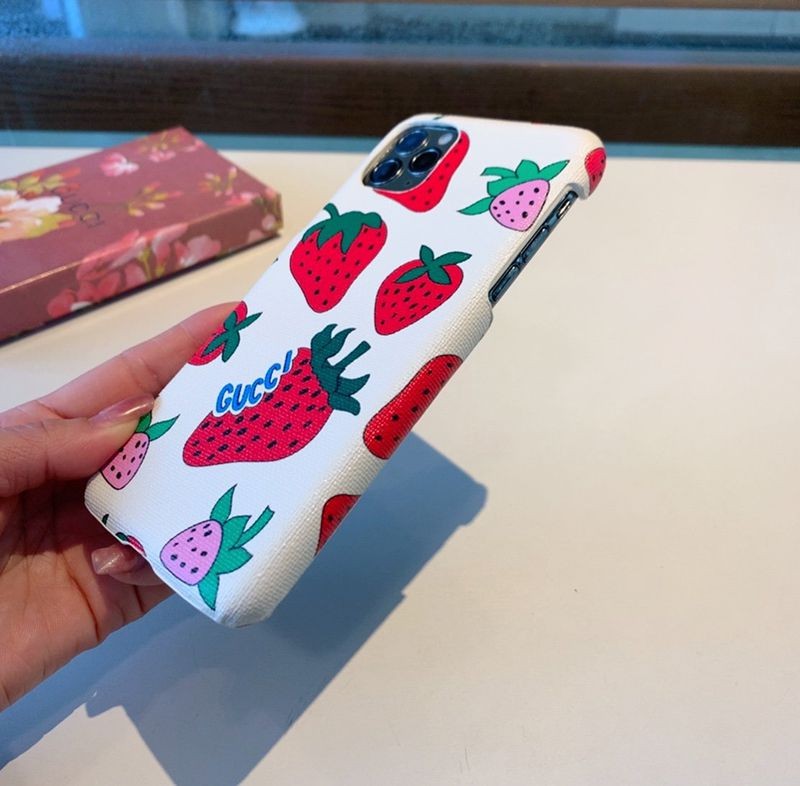 一目惚れ♪グッチ いちご ケース コピー ストロベリー iPhone GG スプリーム guz33808人気