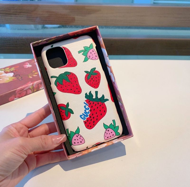 一目惚れ♪グッチ いちご ケース コピー ストロベリー iPhone GG スプリーム guz33808最高級