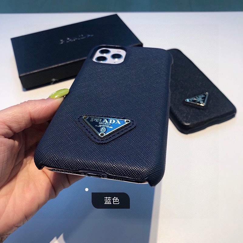 送料込 プラダ ケース コピー トライアングルロ レザーiPhone12/proケース pum41888N級品