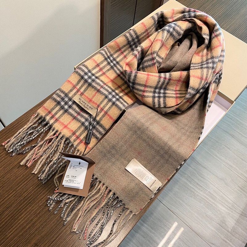 定番バーバリー 偽物 リバーシブル チェック カシミアスカーフ Bab25216高い品質